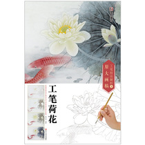Work pen skills Law Resolution and original big picture manuscript work pen lotus national painting technique Law of the country Art and pen lotus painting Law State painting Entry tool