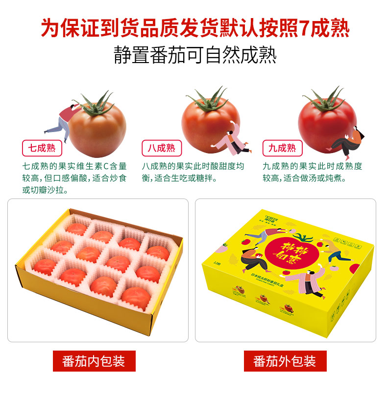 绿行者 桃太郎大粉番茄 4斤12枚 礼品级 图10