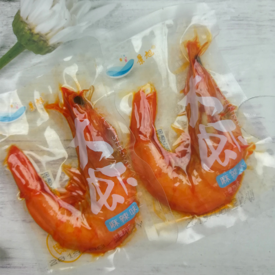 Jingxu spicy shrimp ready-to-eat fresh grilled shrimp large shrimp dry oil stewed shrimp spicy ready-to-eat seafood snacks 500g