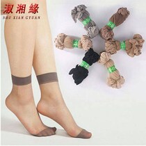 (20-40 pairs) Crystal stockings womens short anti-hook silk thin stockings womens anti-hook silk summer thin spring and autumn
