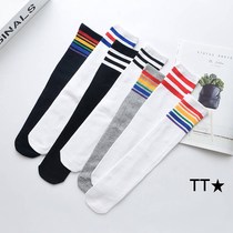3 pairs of childrens football socks spring and summer cotton socks for boys and girls
