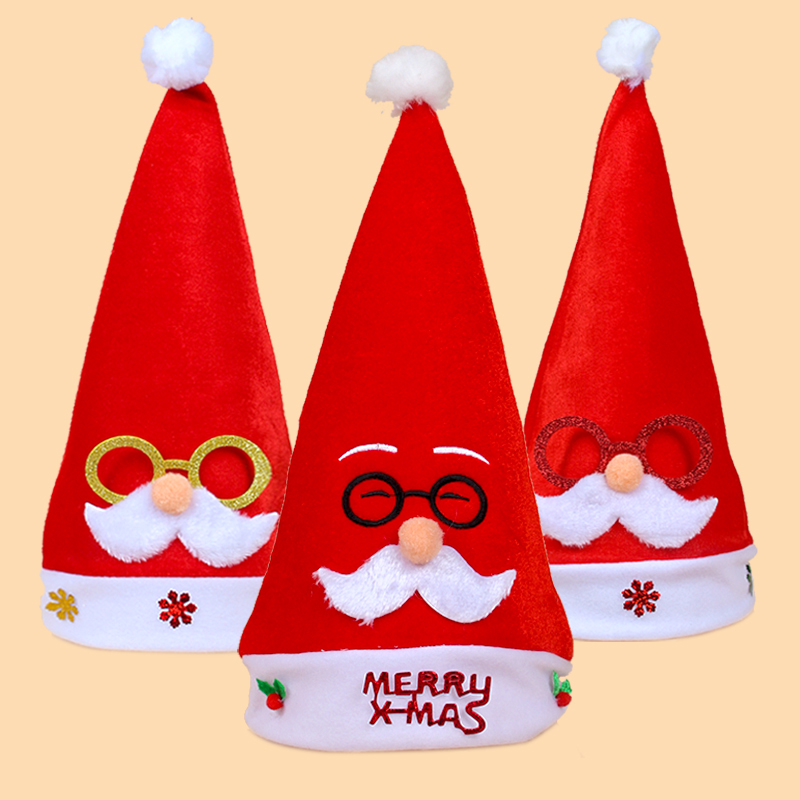 Santa Hat Kindergarten Children Adult Dress Up Headwear Christmas Hat Christmas Decorations Creative Gifts