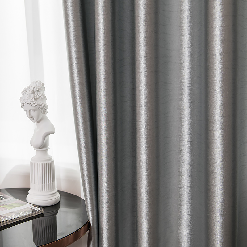 Curtain blackout Nordic simple modern living room bedroom sunshade heat insulation sunscreen light opaque Net Red full cloth