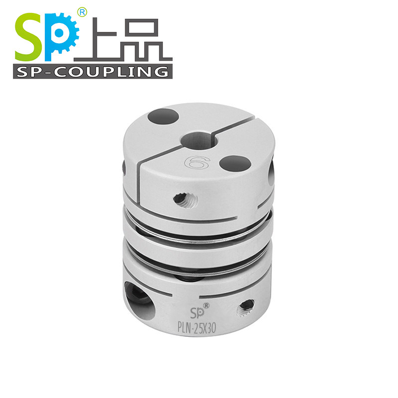 Elastic double diaphragm coupling Upper PLN stepper servo motor High torque flexible with keyway High sensitivity
