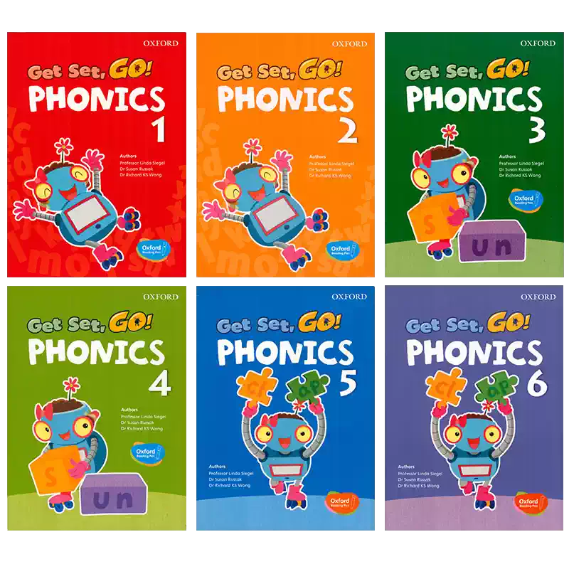 OXFORD Get Set Go Phonics教材3-6歲自然發音英語書幼兒英文拼讀教材