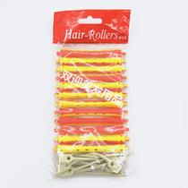 Hair salon hair tools hollow curling bar with rubber band two-color bar perm bar cold perm bar curly hair styling