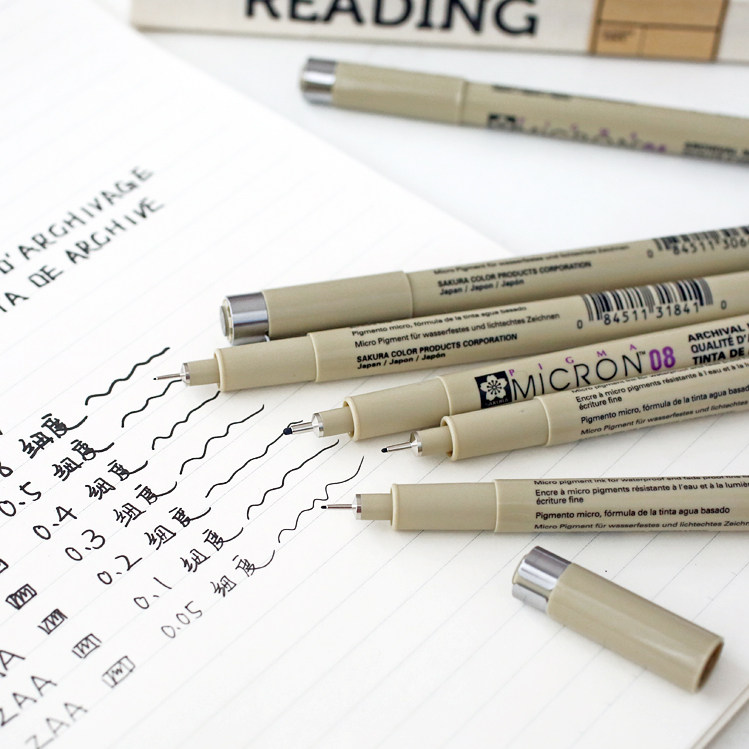 Japanese Cherry Blossom Needle Tube Pen Design Drawing Pen Cartoon Set Hooking Line Pen Drawing Pen 005 Needle Pen