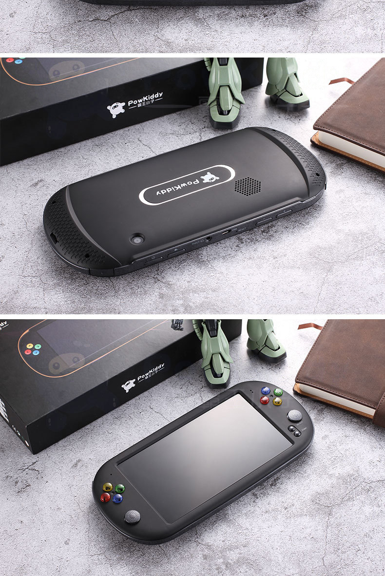 Máy chơi game 7 inch HD màn hình lớn cọ retro hoài cổ kiểu cũ GBA NES có thể sạc lại cầm tay - Bảng điều khiển trò chơi di động máy chơi xếp hình cầm tay