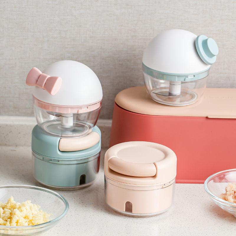 Versatile Cuisine Machine Cartoon Creative Stirring Theorizer Mashed Garlic Mud Manual Wringing Meat Machine Baby Coveted Meat Hangers