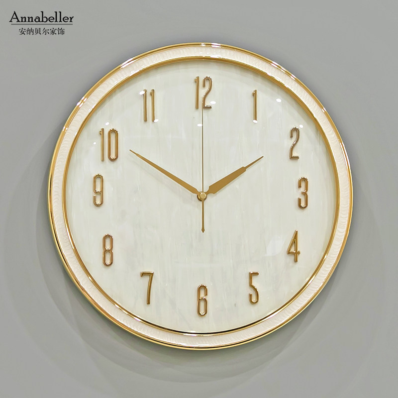 Nordic minimalist light extravagant fashion hanging bell modern minimalist watches and clocks Home living room bedroom European-style creative muted clock