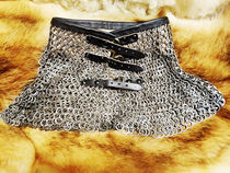 -Order-lock A medieval knights neck guard neck armor stainless steel riveted neck lock collar guard throat