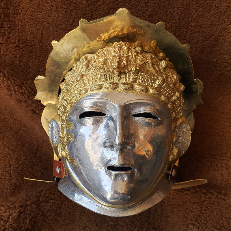 -Order-Roman Empire Honor Guard Parade Mask Brass Caesar safety helmet live-action wearable