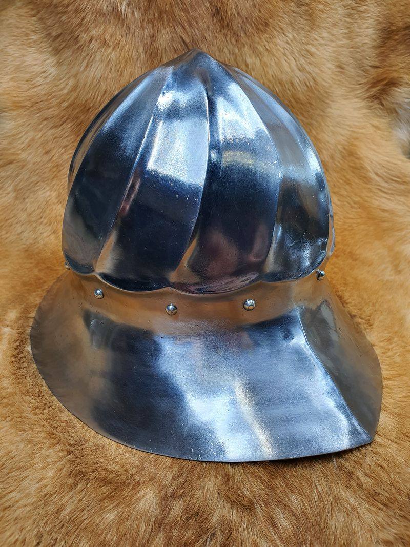 -Spot-Medieval armor Prop Pan Armor Onion Pumpkin Pan 15 Century Burgundy Safety Helmet Live-action Wearables