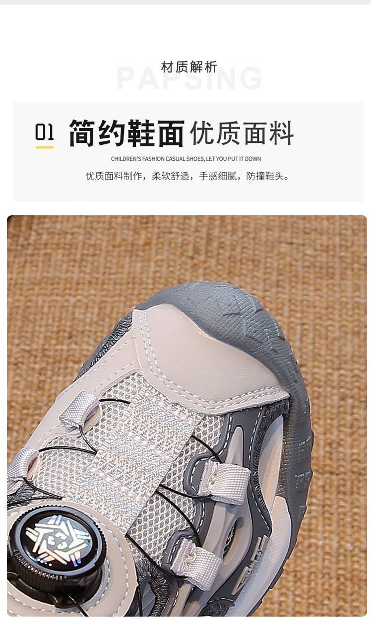 男童包头凉鞋2026夏季新款防滑儿童运动沙滩鞋中大童帅气男孩凉拖 — 4