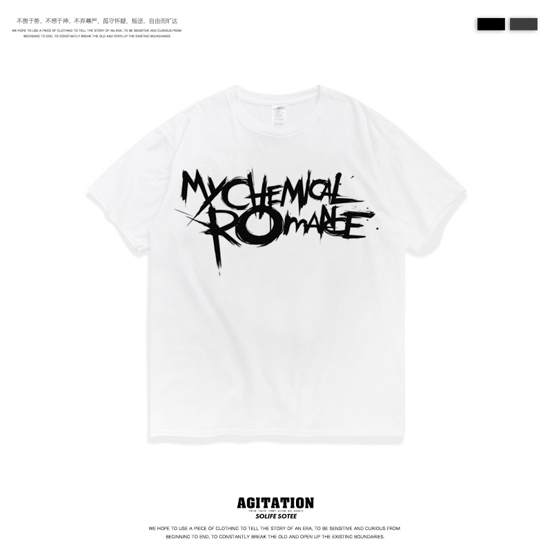 My Chemical Romance Rock Band Short-Sleeve T-Shirt Mcr Men's Top