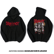 Agitation Autumn and Winter Rock sweater men hoodie high street ins death heavy metal slipknot