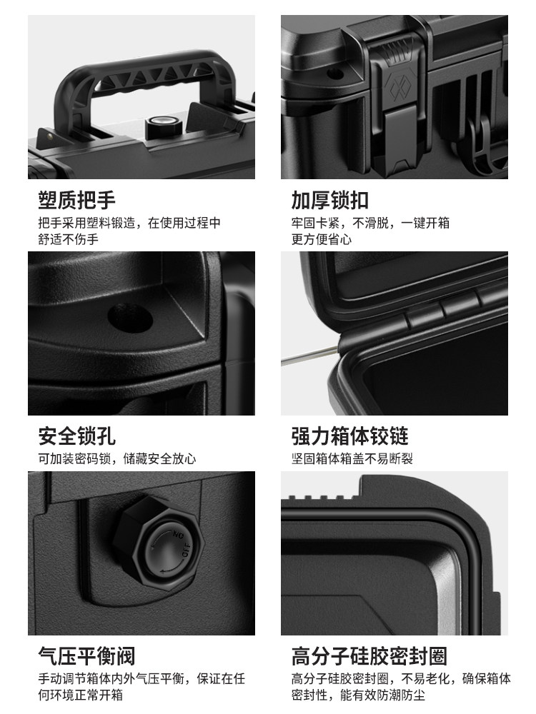 Baolian Precision Protective Box Is Sealed, Waterproof, Drop-Resistant, and Pressure-Resistant, Drone Camera Storage Tool, Equipment and Instrument Box