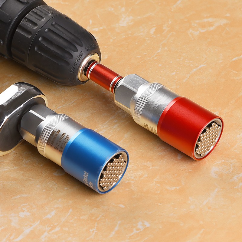 Versatile sleeve head wrench suit electric drill multifunctional magic sleeve Wanuse repair and disassembly electric small tool