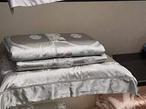 Eurostyle extravagant atmosphere color weave jacquard with four pieces of pure cotton horse cotton satin finish with four pieces