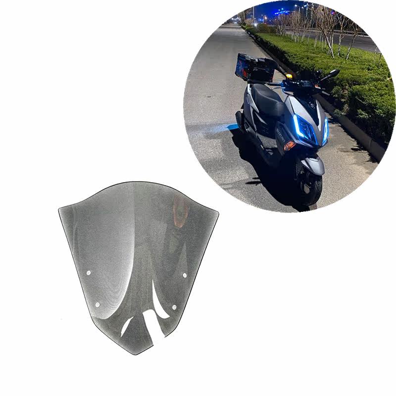 Suitable for Suzuki uy125 modified front windshield NX125 windshield windshield windshield needs to be punched carefully