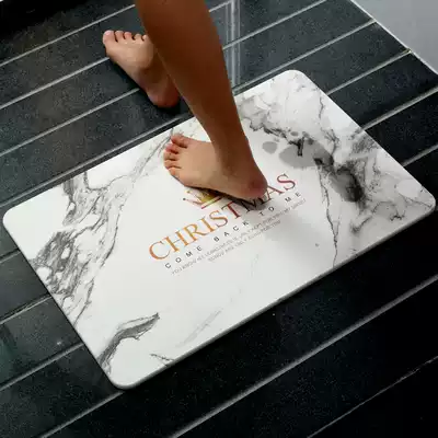 Natural diatom mud mat bathroom non-slip mat diatomaceous earth absorbent quick-drying bathroom dressing room door mat household