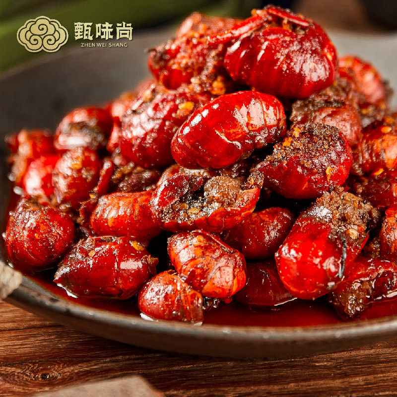 Spicy crayfish tail heated instant canned fresh spicy shrimp balls 200g frozen bag seafood cooked food