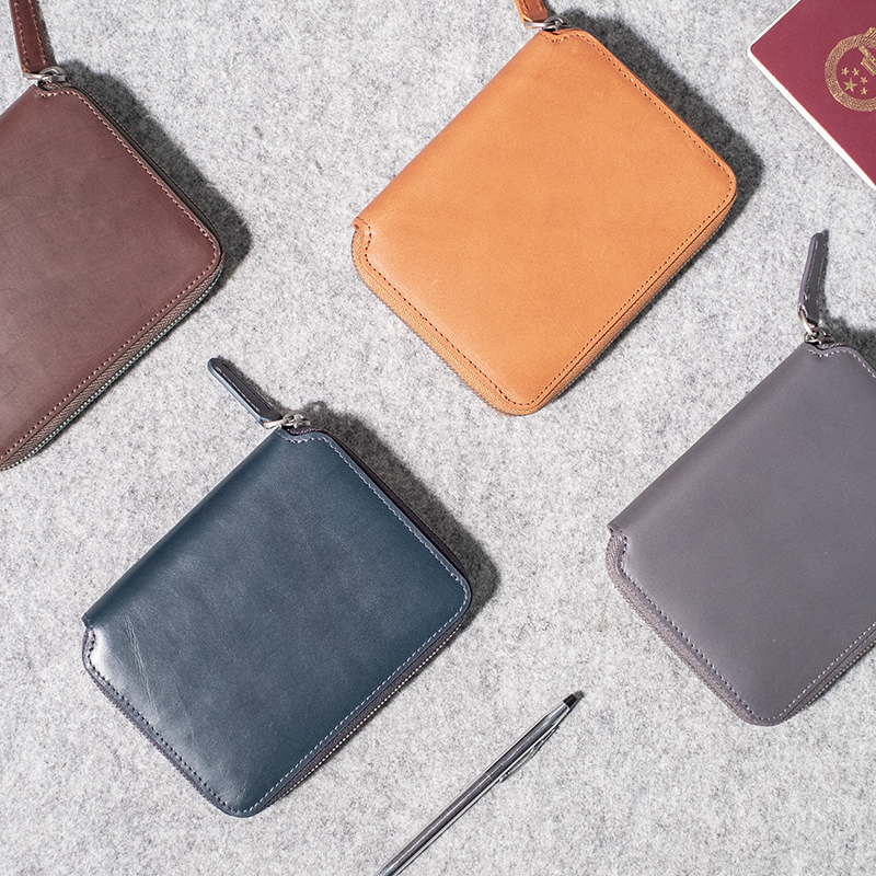 Lewhisper Traveler Series Original Genuine Leather Zipper Fully Enclosed Compact Short Passport Bag Wallet Lewhisper Traveler Series Original Genuine Leather Zipper Fully Enclosed Compact Short Passport Bag Wallet