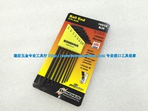 BONDHUS US Bolton Podhead British Ball Head 8 Pieces Black Inner Hexagon Wrench 10932