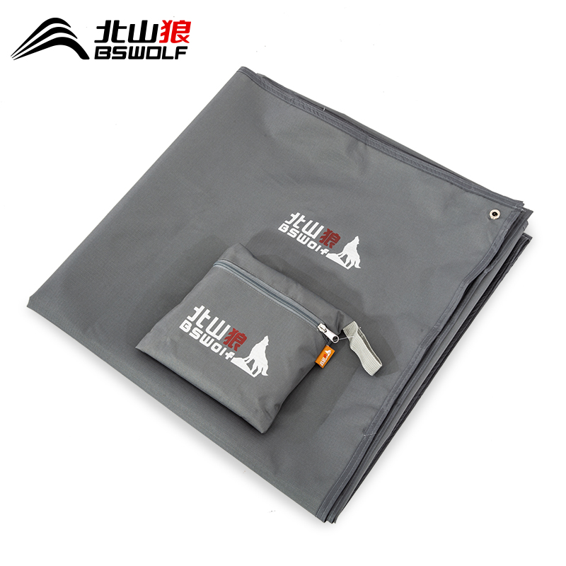 North Mountain Wolf Oxford Tent Floor Mat Outdoor Shade Cloth Moisture Barrier Mat Picnic Cloth Rainproof Sunscreen Oversized Canopy