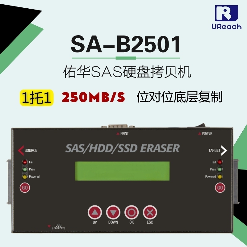 You Wah SA-B2501 Server SAS Hard Disc Torture Machine DOD Erase Machine System to Torture Machine to Engraving Machine