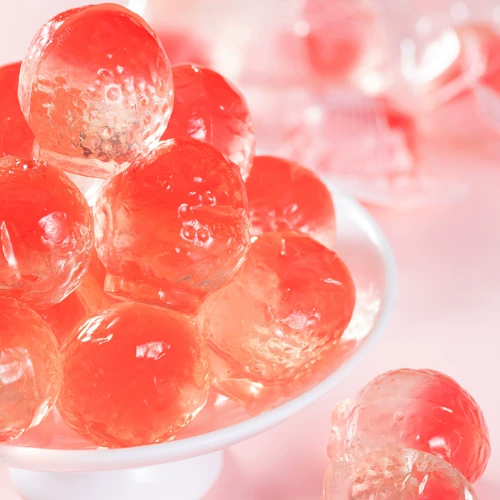 Камелия сахарная взрывооборудование пудди фрукты фрукты консолидация кристалл кристалл кристалл крик, конфеты с сетью красного офиса досуг дети закуски