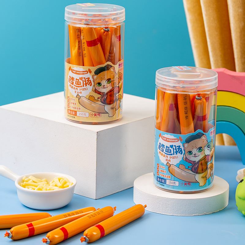 Sida Deep Sea Cod Intestine Original Taste Children Snack Snack Ready-to-eat Sea Taste Canned Casual Food