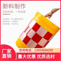 Gansu anti-collision barrel cylindrical traffic roadblock clinker blow molding rotomolding sand injection bucket highway road warning reflective