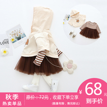 0 a 1-year-old female baby suit Yangqi spring and autumn Korean edition 2 female treasure baby autumn 2019 new cute princess 3