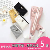 Female baby pants wear foreign style 1 a 3-year-old 0 baby girl white leggings pure cotton spring and autumn female treasure autumn 2