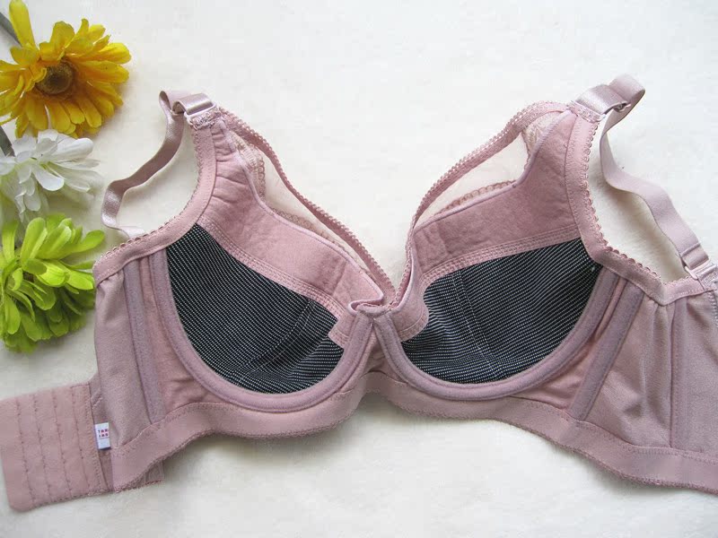 Mùa hè nóng đầy đủ corset nữ corset E cup mà không có bộ nhớ bọt mềm bằng thép đồ lót MM béo bra áo lót k dây