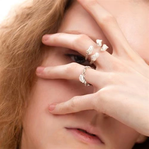 Оригинальное дизайнерское кольцо подходит для мужчин и женщин ручной работы для влюбленных, серебро 925 пробы