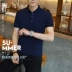 Áo thun cotton nam tay ngắn Paul mùa hè thanh niên vạt áo cổ chữ V nam rộng phiên bản Hàn Quốc của quần áo mùa hè mỏng active shirt Polo