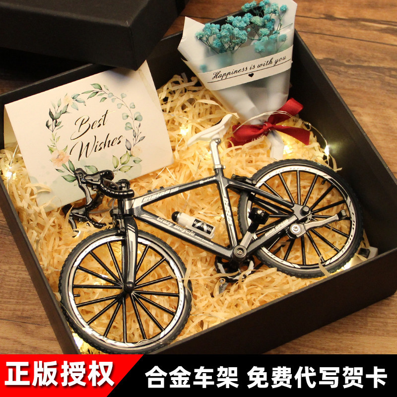 Birthday Gift for Boys 1: 20% off Mountain Bike Model Alloy Road Bike Simulation Creative Ornament