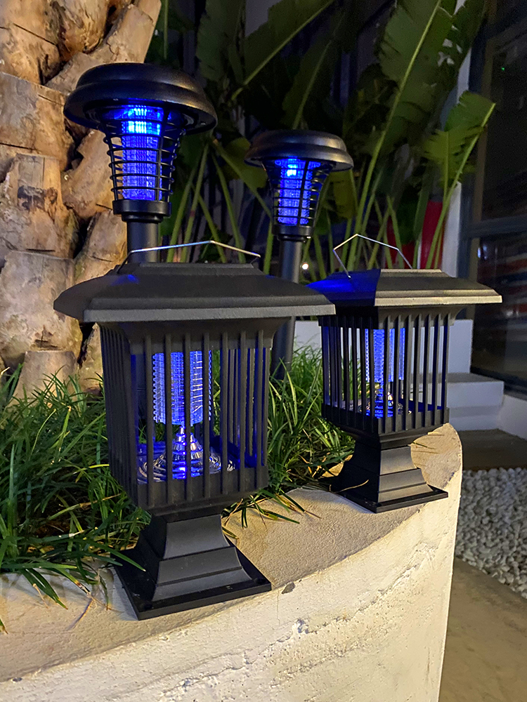 Solar mosquito killer lamp Outdoor waterproof garden Villa Garden Lawn yard Outdoor fly repellent artifact Commercial