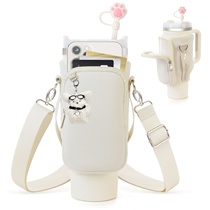 Cross-border Stanley Large Capacity Portable Travel Fashion Water Bottle Bag Outdoor Travel Insulated Cup Cup Cover Slant