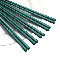 Home Ceramic Chopsticks High-end Mildew-Proof Antibacterial Hotel Anti-Fall Bone China Porcelain Tableware High Temperature Resistant Color One Chopsticks