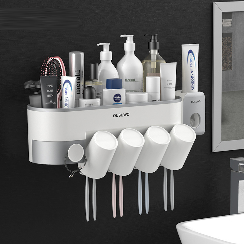 Home Toothbrush Shelving Shelving Toothpaste-Free Wall-mounted Gargling Cup Suit Dressing Room Tooth containing box