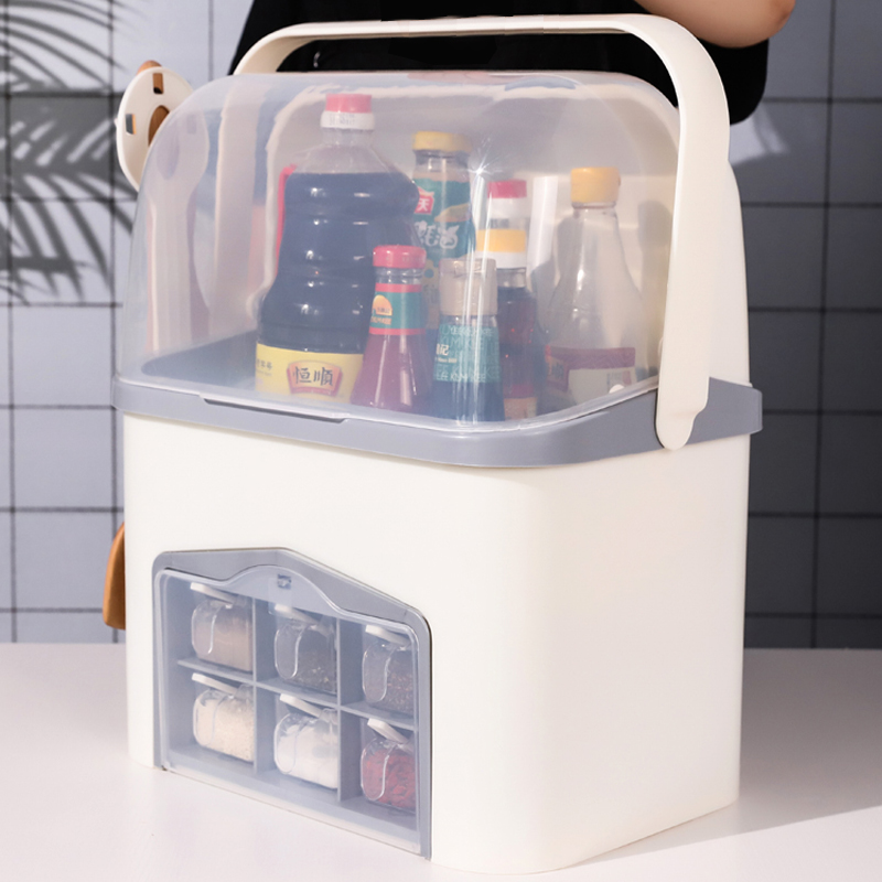 Kitchen with lid Seasoning Jar Seasoned for stock Containing Box Finishing Oil Bottle Seals Household Moisture-proof Large Capacity