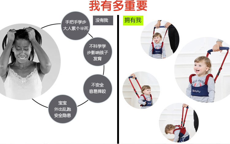 Bước chân theo phong cách vest với giỏ cho bé phổ thông bốn mùa cho bé tập đi với các sản phẩm dành cho bé và bà mẹ học cách đi bộ an toàn - Dây đeo / Đi bộ Wings / Các vật dụng ngoài trời địu bé