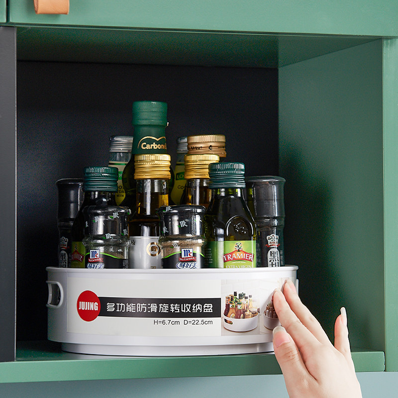 Rotating Seasoning rack kitchen table surface Multi-functional soy sauce bottle seasonings containing supplies Home Great full theorizer
