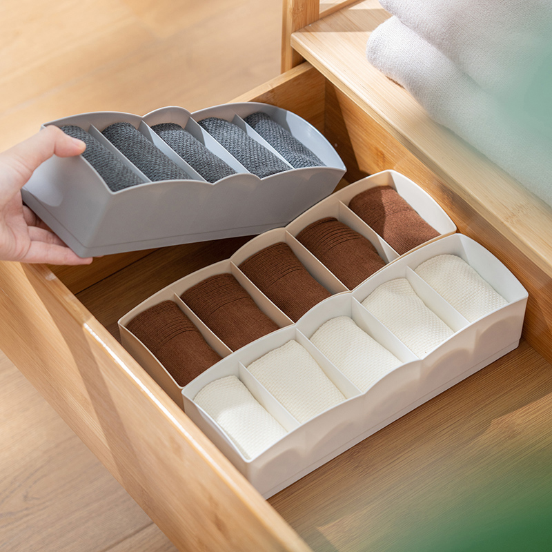 Socks Containing box Plastic Dormitory God's underwear Underwear Finishing compartment Drawer Divider Panels Household Debris storage