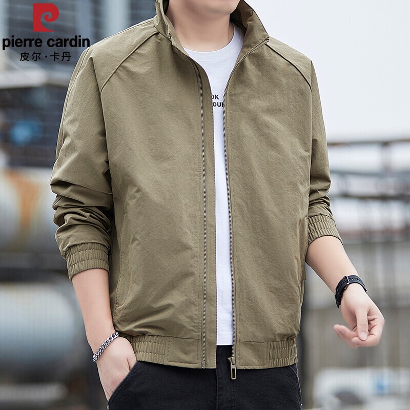 Pierre Cardin Men's Jacket Trendy High-End Simple Jacket 2026 Spring New Fashion Casual Coat Men's Clothing