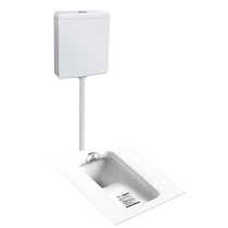 Faensa squat toilet water tank household bathroom with water trap squat toilet deodorant toilet flush tank set