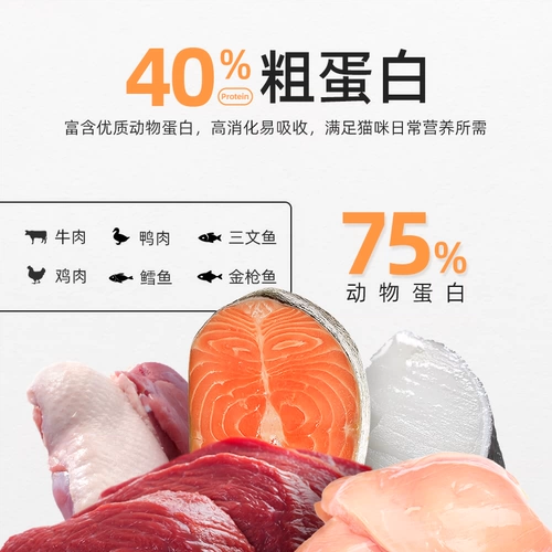 力狼 Кошачья зерна зонда с высоким содержанием белковой кухни для взрослых кошек для увеличения полной цены свежего флагманского магазина зерна свежей мясо 1,5 кг